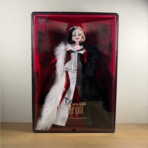 Disney Cruella De Vil Doll with Black and White Ensemble by Mattel - NIB